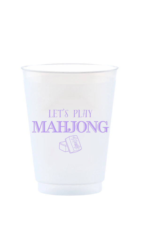 Let's Play Mahjong Reusable Frost Flex Cups