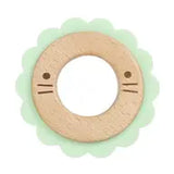 Lion Silicone and Wood Teether