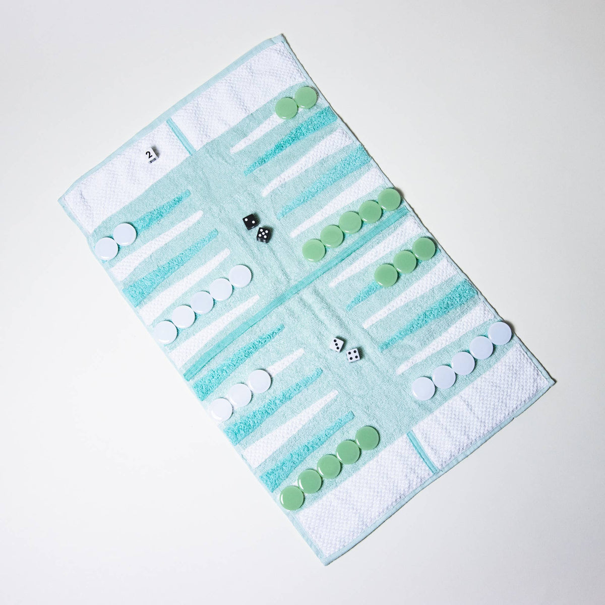 Seafoam Outdoor/Travel Backgammon Set