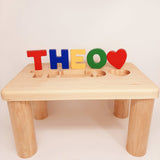 Personalized Puzzle Name Bench (Uper Case + 1 sign )