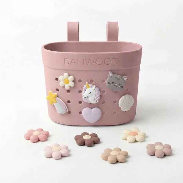 BANWOOD PIN & RIDE BASKET - DUSTYROSE
