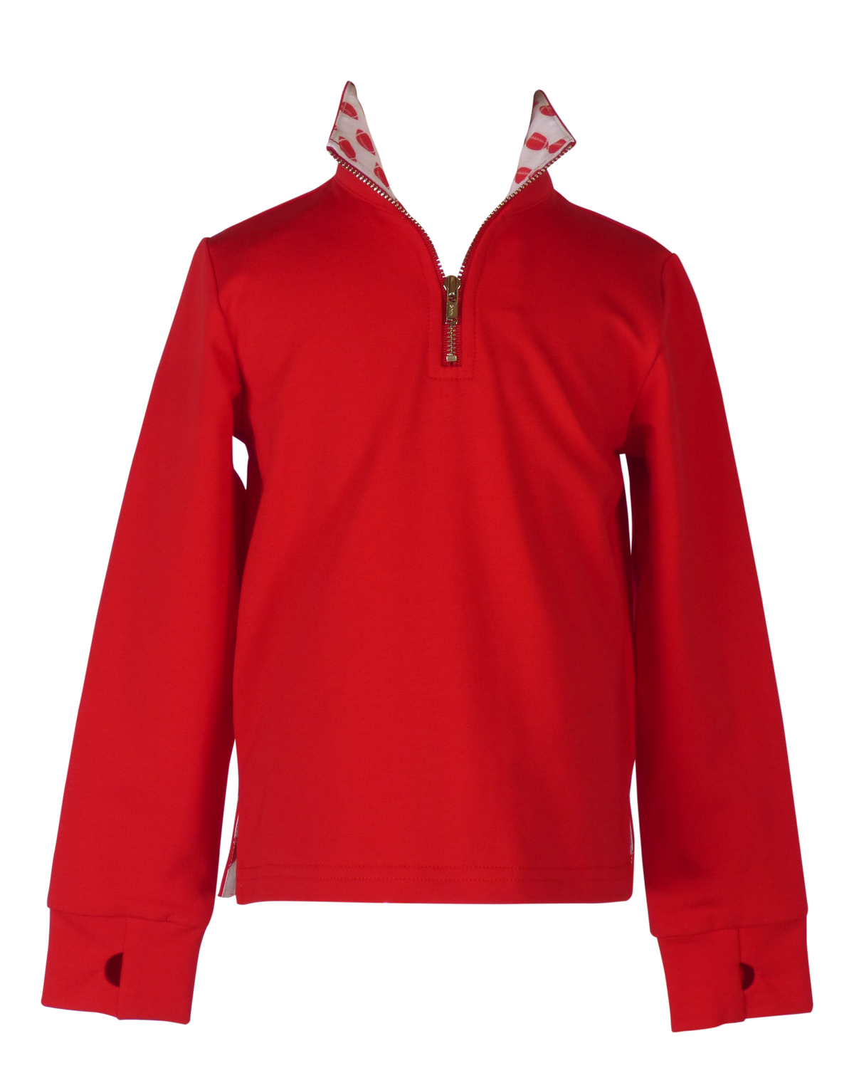 Game Day Quarter Zip - Red