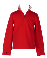 Game Day Quarter Zip - Red