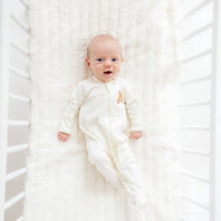 Bear Hugs Zip Footie - Ivory