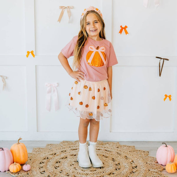 Pumpkin Pearl Gemstone Headband