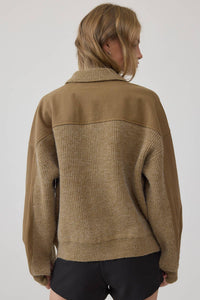 Denim Knit Combi Jacket - RJ1014