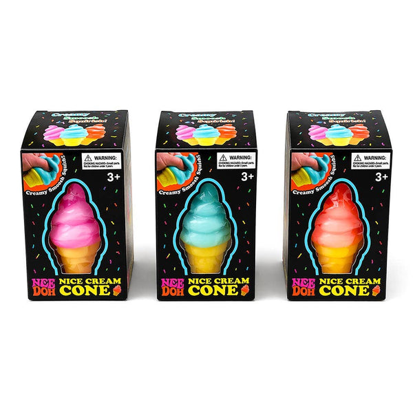 12PCS - Replica Ice Cream Cone Squishy Toy – Non Authentic Nee Doh Style Stress Toy