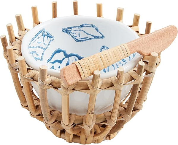 White Sea Woven Tidbit Set