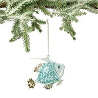 Sparkling Fish Hand-Blown Glass Ornament