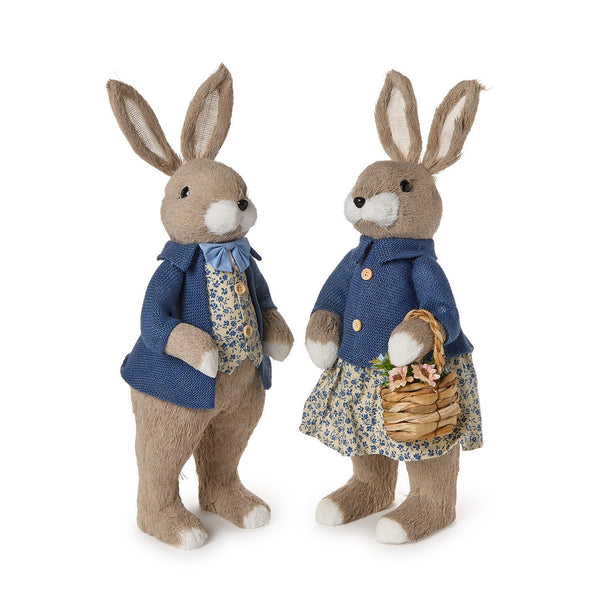 Hand-Crafted Vintage Easter Bunny Set
