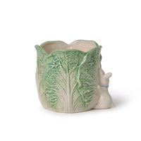 Cabbage and Bunny Cachepot