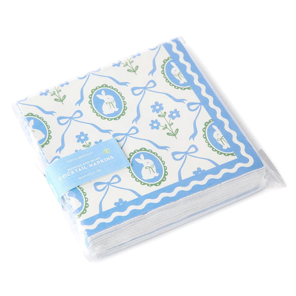 Bunnies and Bows Cocktail Napkin