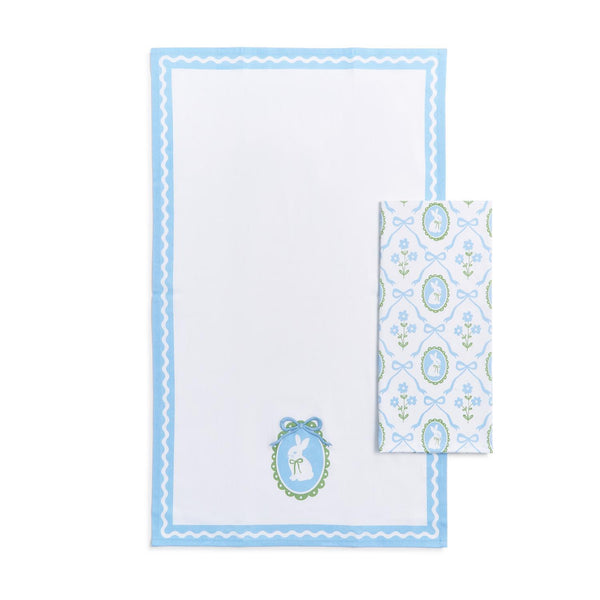 Bunnies and Bows Set of 2 Dish Towels