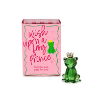 Wish Upon a Frog Prince Hand-Blown Frog