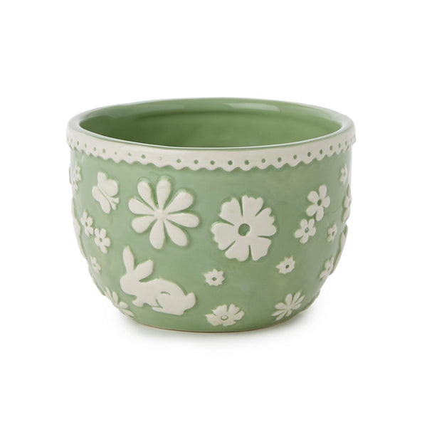 Easter Whimsy Bunny Relief Pattern Bowl