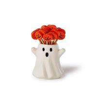 Ghost Pick Holder with 20 Picks Assorted 2 Designs: Ghosts and Jack-o'-Lanterns