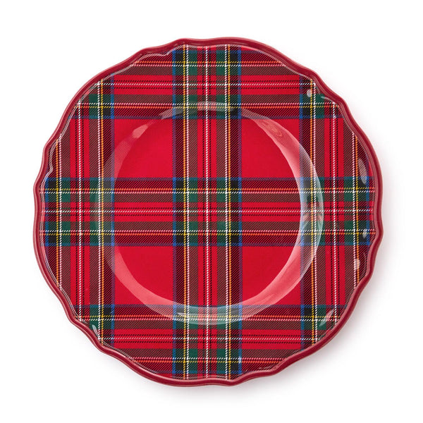 Tartan Traditions Set of 4 Melamine Dinner Plates