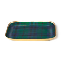 Tartan Set of 4 Decorative Metal Trays