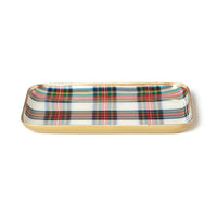 Tartan Set of 4 Decorative Metal Trays