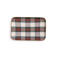 Tartan Set of 4 Decorative Metal Trays