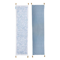 Gilded Cottage Double Sided Table Runner with Gold Tassel Accent