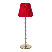 Pleated Velvet Bow Lampshade Cover