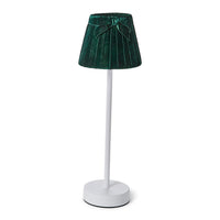 Pleated Velvet Bow Lampshade Cover