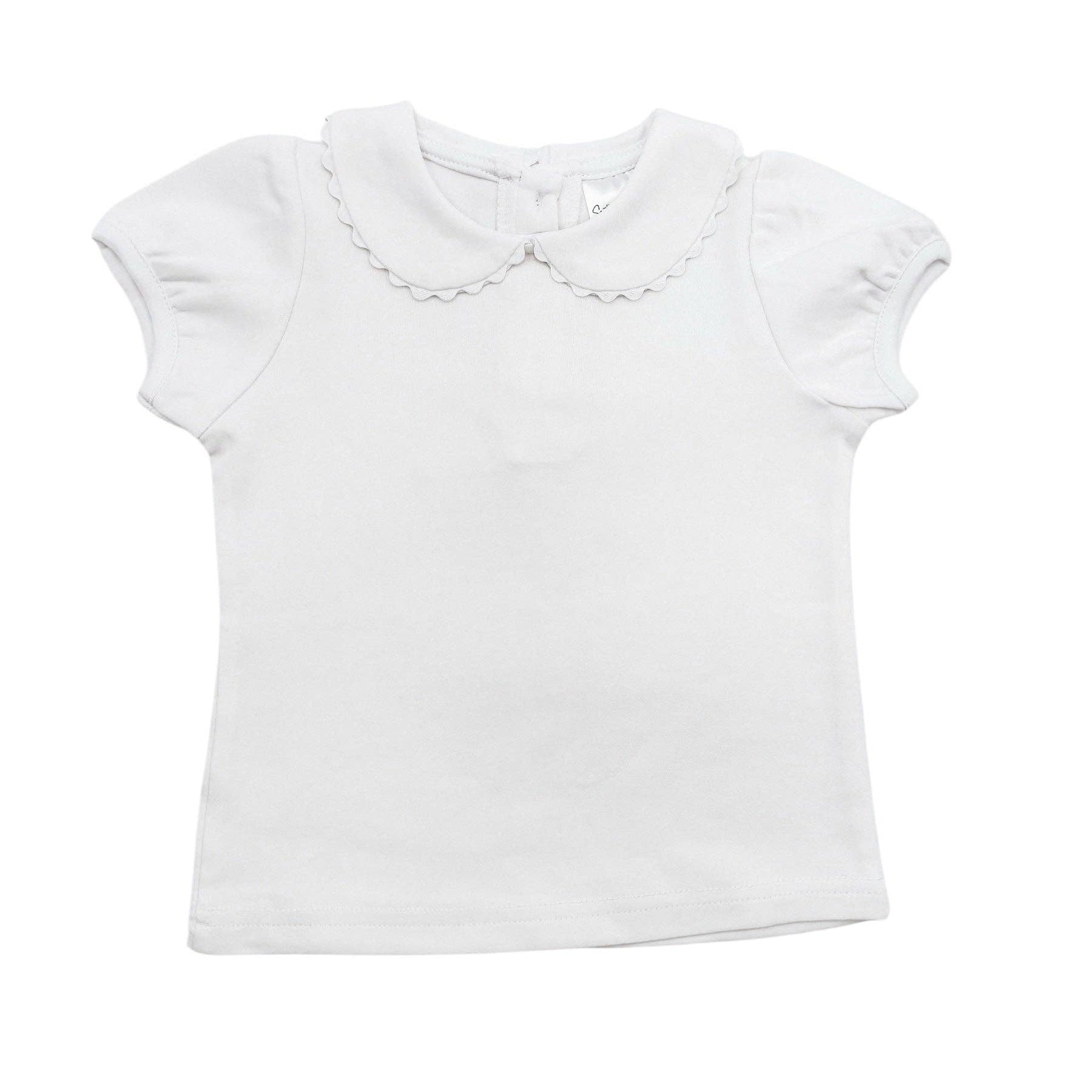 Shirt- Scalloped Collared SS