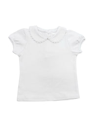 Scalloped Collared Girls Shirt