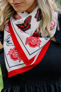 The Ohio State Square Silk Scarf