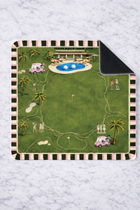 On the green golf mahjong mat 33