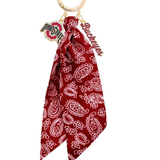 Ohio State Buckeyes Logo Bandana Bag Charm
