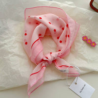 Pink fairy tale Floral Bandana Square scarf