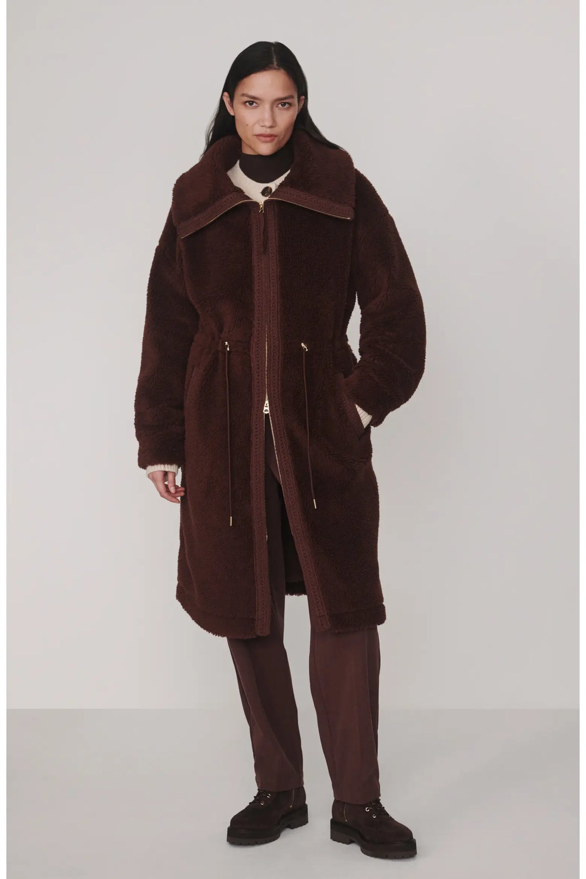 Bennet Long Faux Shearling Coat