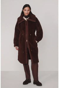 Bennet Long Faux Shearling Coat