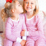 Rosie Pink Sailor Hearts Two Piece Kids Pajamas