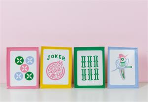 Paper Plates - Mahjong Tiles - 8 Ct - 7 x 9 In