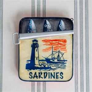 Ornament - Capiz Sardine Tin