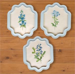 Framed Prints - Blue Blossom Trio (Set of 3)