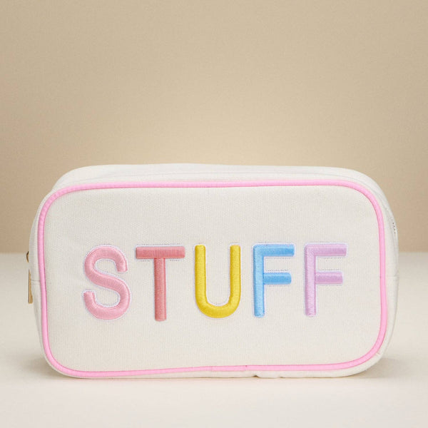 Canvas Pouch with Rainbow 