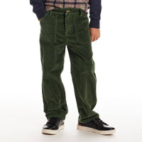 Kids Wide Leg Corduroy Pants | Green