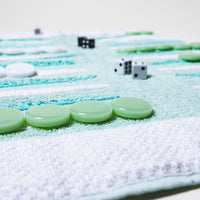 Seafoam Outdoor/Travel Backgammon Set