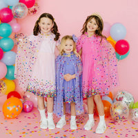 Pink Confetti Cape - Kids Dress Up Cape