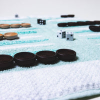 Seafoam Outdoor/Travel Backgammon Set