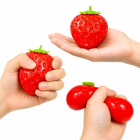 12PCS - Strawberry Squeeze Squishy Stress Relief Toy