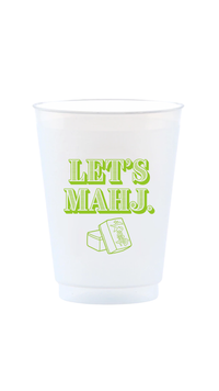 Let's Mahj Reusable Frost Flex Cups