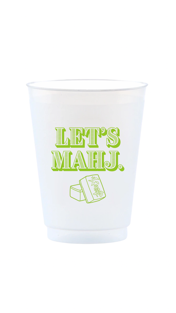 Let's Mahj Reusable Frost Flex Cups