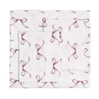 Bows Printed Cotton Percale Duvet Set