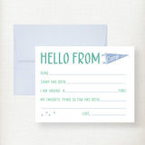 Kids Camp Banner Fill in Thank You Note Card
