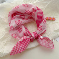 Pink fairy tale Floral Bandana Square scarf